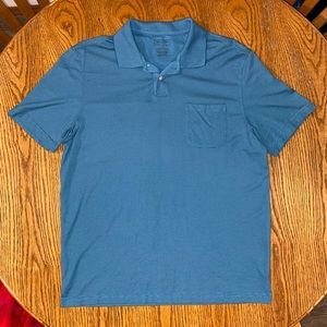 Can Heusen Athletic Polo Blue Men’s Large